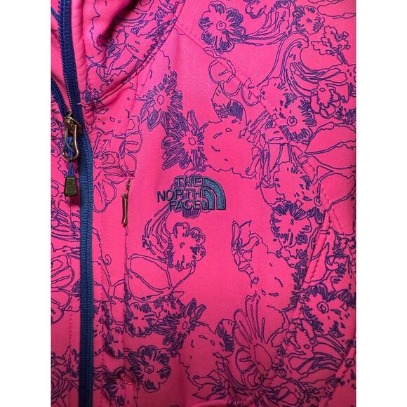 TNF Apex Bionic Azalea Pink Floral Softshell Jacket M - Picture 3 of 5
